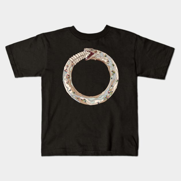 Desert Ouroboros Kids T-Shirt by O GRIMLEY